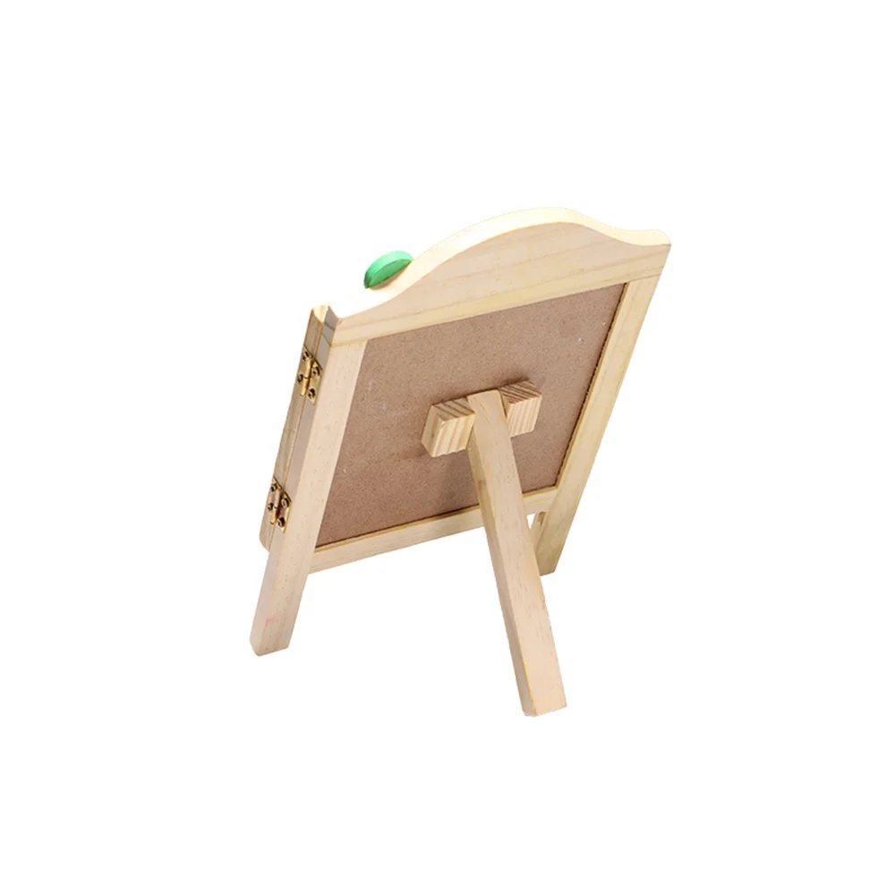 Wooden Cartoon Window Message Memo Welcome Blackboard Coffee Drink Store Mini Pop Advertising Price Label Plate Stand | Дом и сад