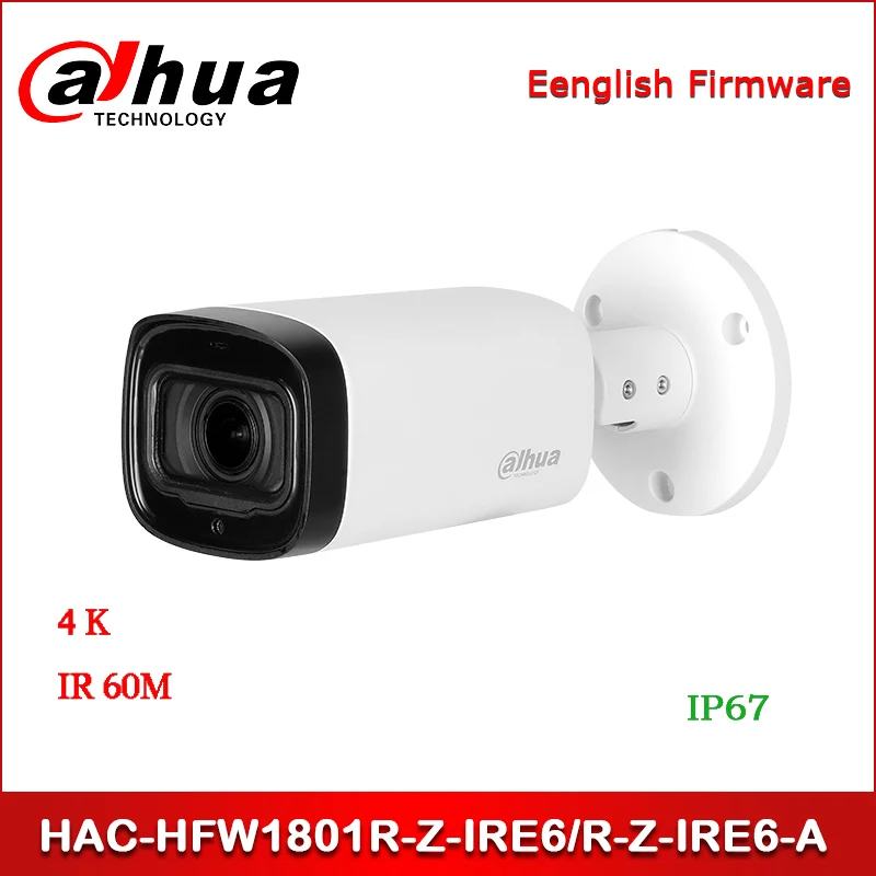 Камера видеонаблюдения Dahua HAC HFW1801R Z IRE6 A 4K HDCVI IR Bullet камера автофокус 2 7 13 5 мм