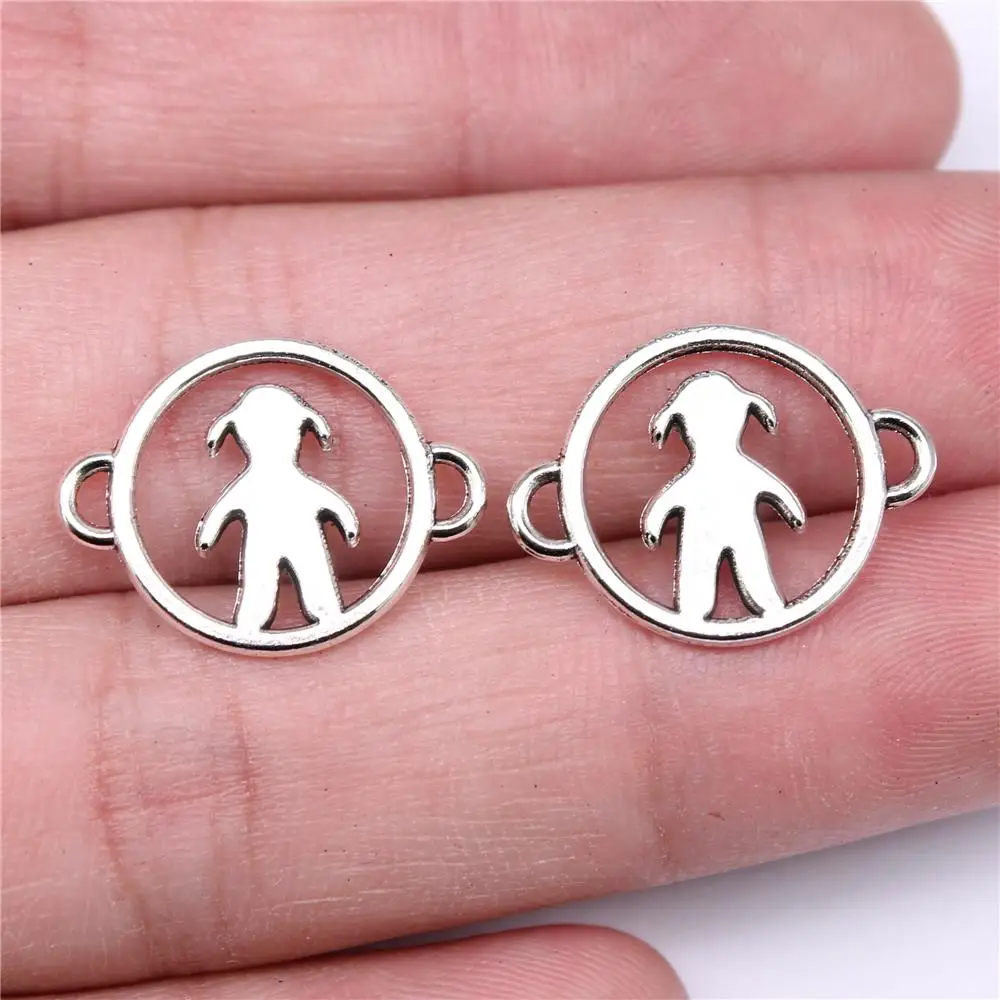 

WYSIWYG 20 шт. Подвески 20x15 мм, круглые подвески с фигурками, аксессуары для ювелирных изделий, античная искусственная подвеска