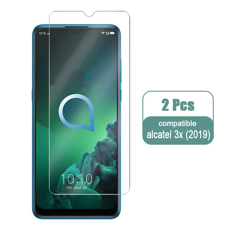 for Alcatel 3x 2019 2 шт. закаленное стекло для Alcatel 3 3x1 S 1X1 V 3L защита экрана 9H закаленное стекло для Alcatel 1X3X3 V 5V стекло - Цвет: for Alcatel 3x 2019