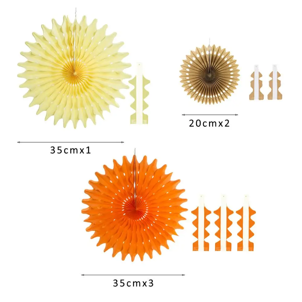 15 шт. Осенние декорации с днем рождения набор золотой фольги флаг кленовый лист