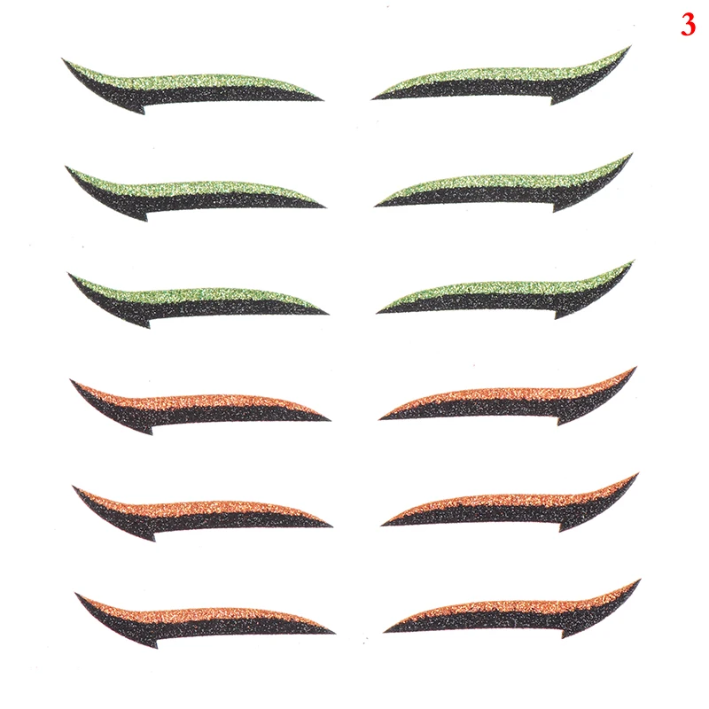 12 шт век макладки на линия палки многоразовые макияж наклейка для подводки глаз