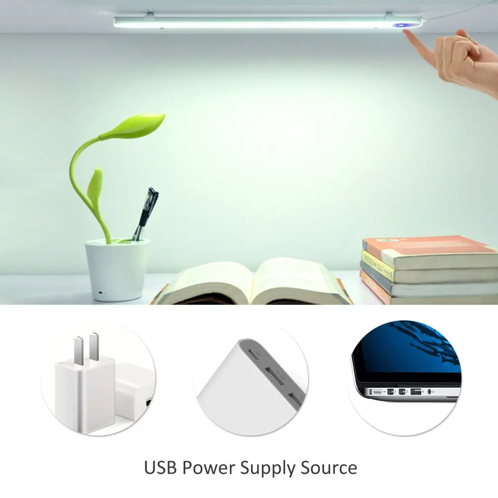 Тонкий сенсорный затемняющий умный датчик движения USB светодиодный настенный