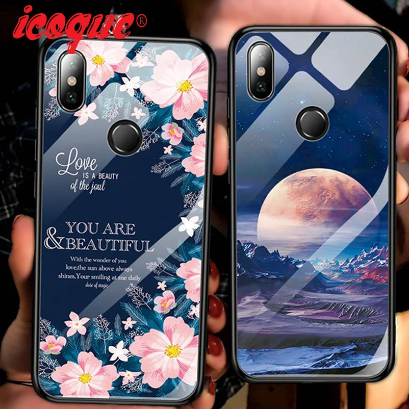 Роскошный стеклянный чехол для Xiaomi Redmi Note 7 6 Pro 7a 5 Plus K20 Note7 Mi 9 8 9t A2 Lite A1 Mix 3 Mi9 Mi8