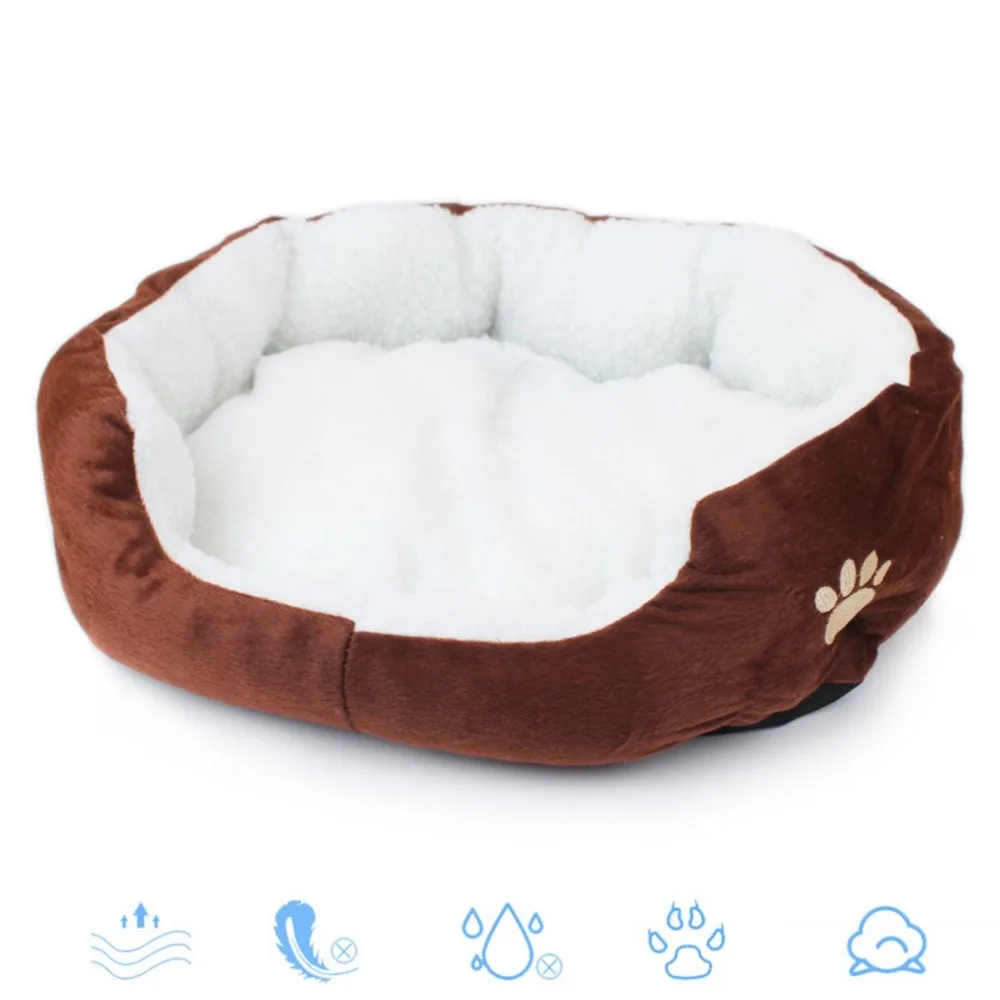 S/L size Pet Dog Warming Bed Dog House Soft Material Nest Dog Baskets Fall and Winter Warm Kennel For Cat Puppy