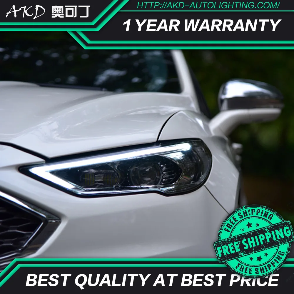 AKD тюнинг Автомобильная фара для Ford Mondeo Fusion 2017-2019 светодиодные фары DRL ходовые