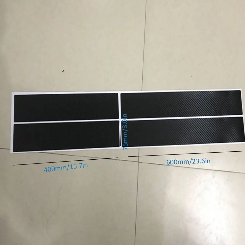 

4pcs Universal Car Door Sill Sticker Carbon Fiber Scuff Cover Protector Anti-Scratch Auto Waterproof Sticker Car Decor