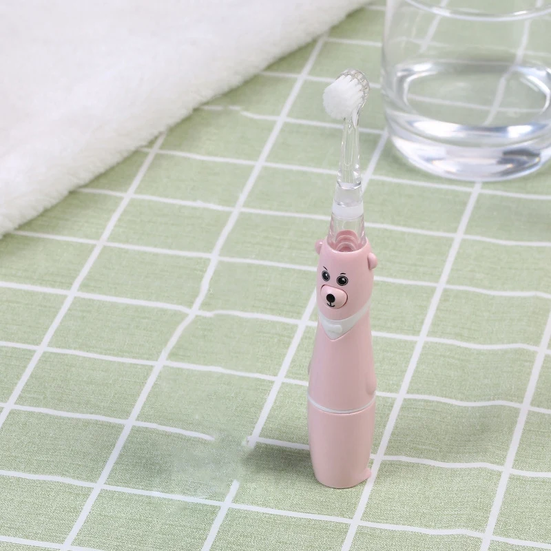 Профессиональная Детская звуковая зубная щетка детская мультяшная