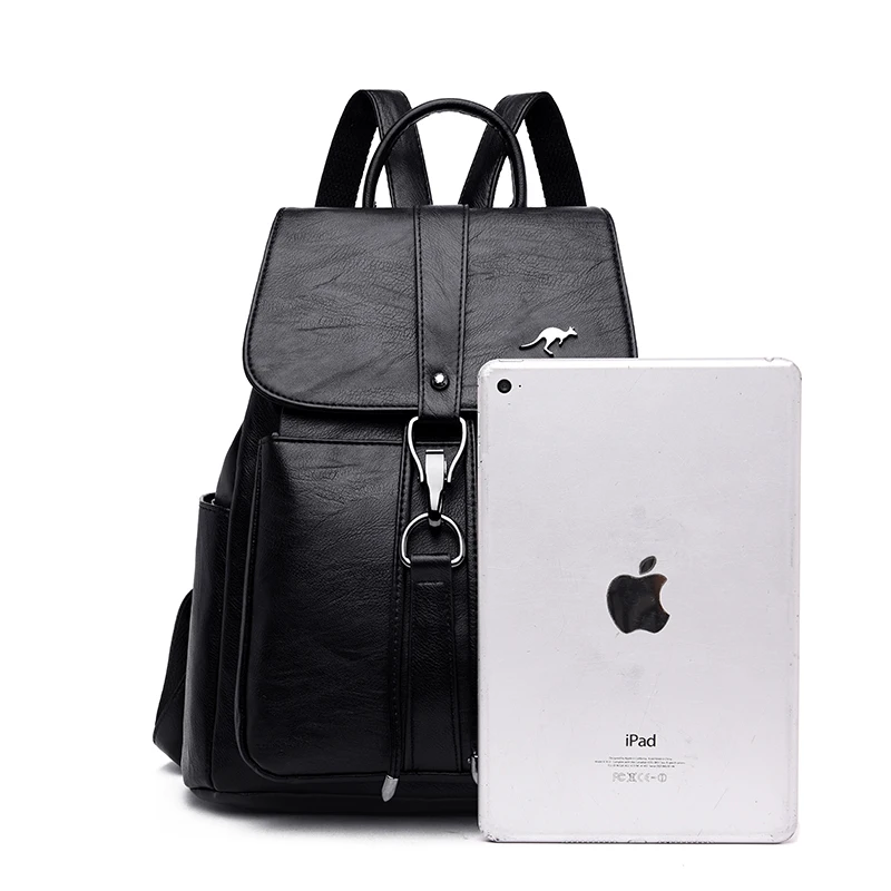 Высококачественный кожаный рюкзак для женщин из искусственной кожи дорожный