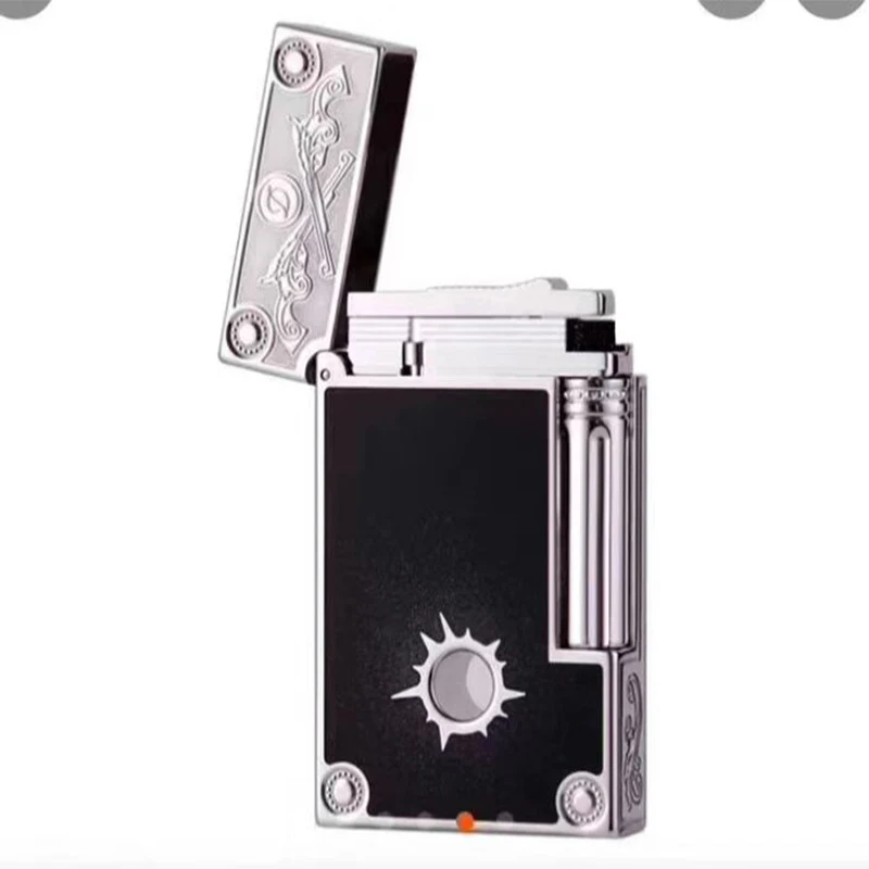 

New Retro Lighter Bright Sound Brass Shell Windproof Lighter Cigarette Men Gift