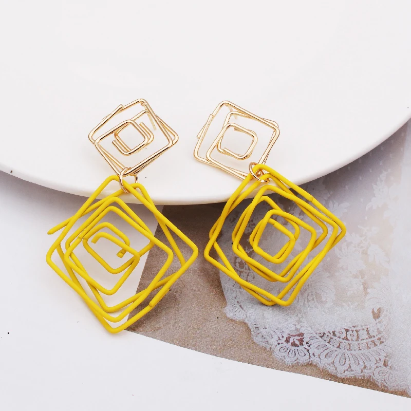 Модные металлические элегантные серьги-кольца для женщин 2020 новые винтажные