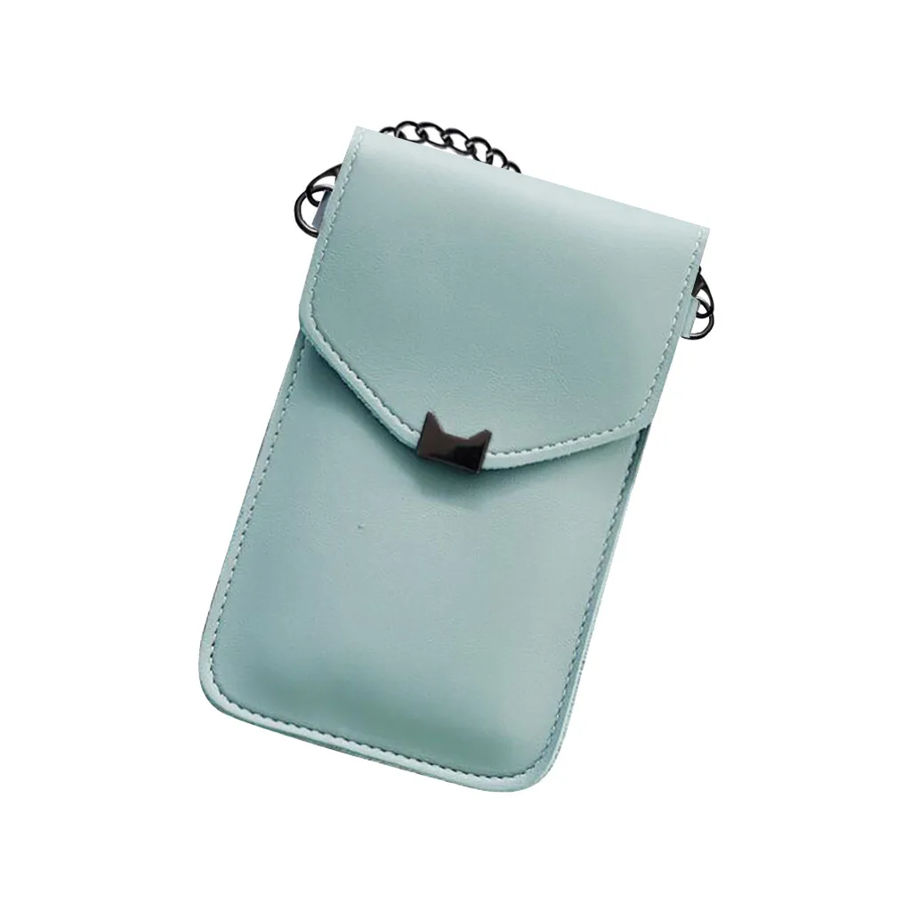 2020 Горячая Тройная кожаная сумка для телефона женская через плечо мини кошелек