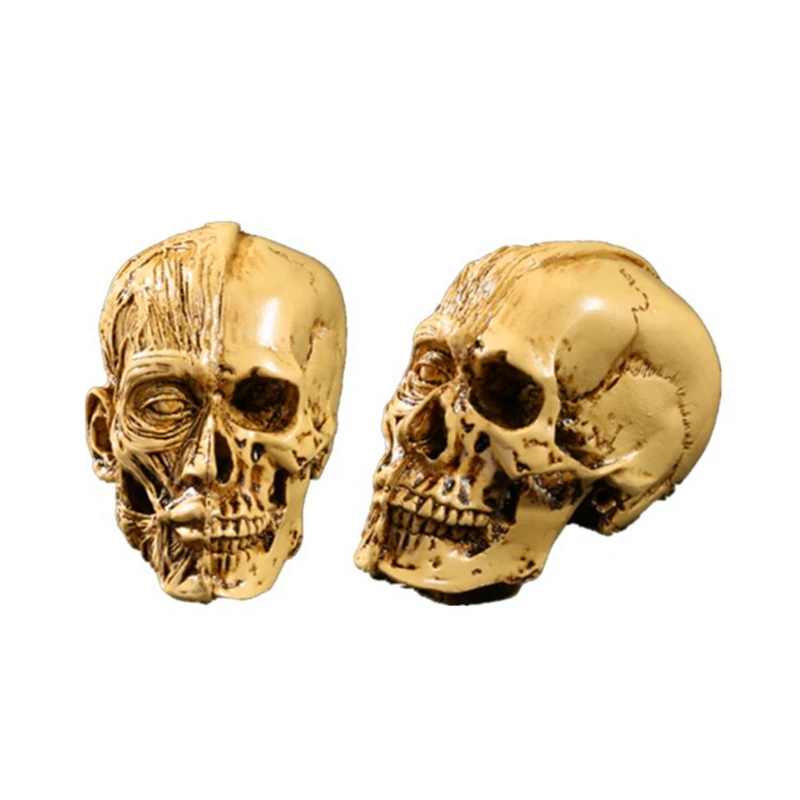 Полимерная поделка BUF украшение на Хэллоуин статуя черепа креативное для бара