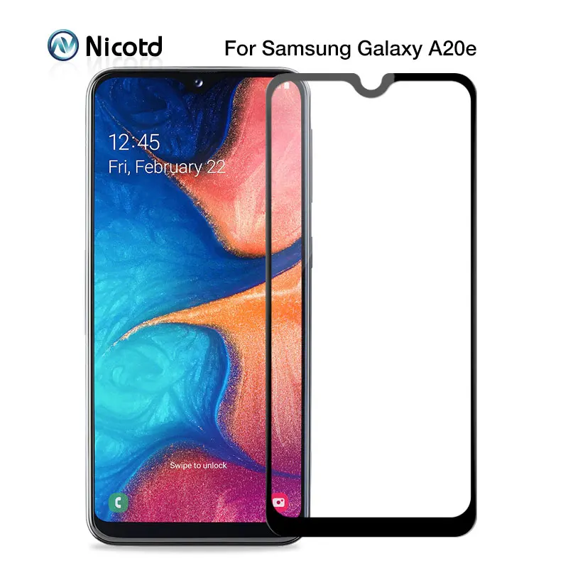 Оригинальная защитная пленка для экрана samsung Galaxy A20e Nicotd закаленное стекло |