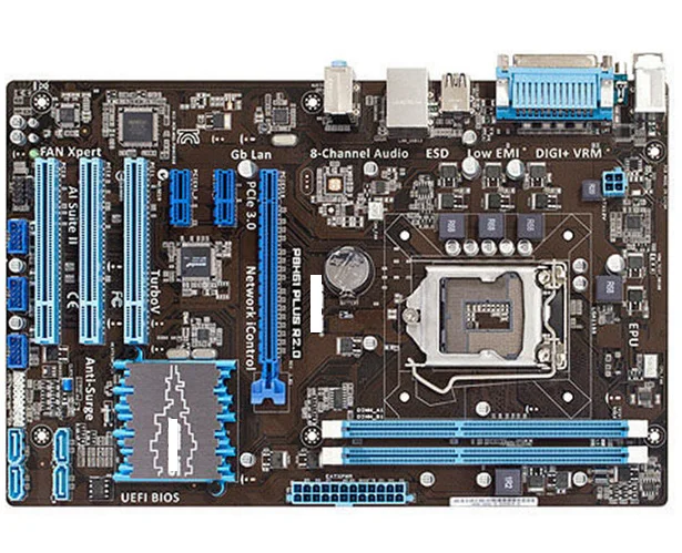 

original motherboard for P8H61 PLUS R2.0 LGA 1155 DDR3 USB2.0 16GB boards for I3 I5 I7 22nm cpu h61 desktop motherboard