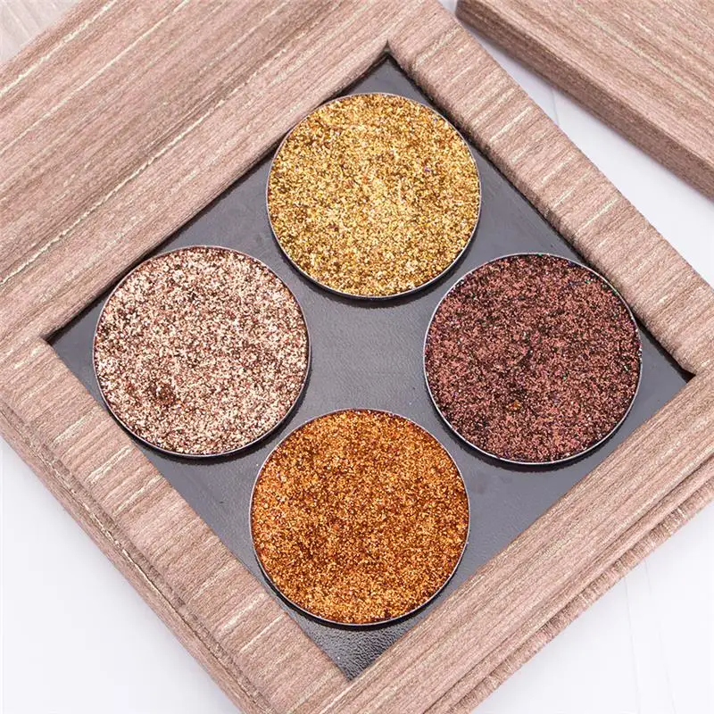 Новый дизайн золотые Пустые Тени для век Магнитная коробка самодельные тени