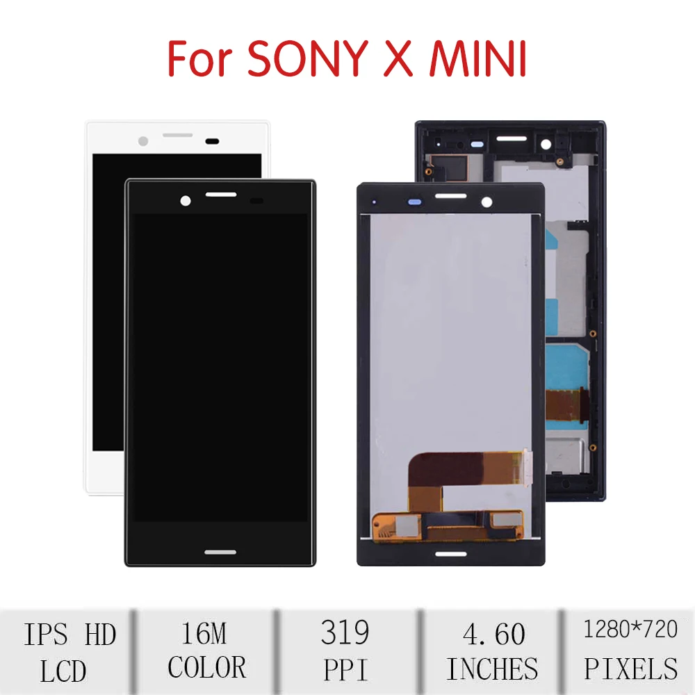 Сенсорный ЖК дисплей 4 6 дюйма для SONY Xperia X Compact дигитайзер в сборе Sony Mini сменный