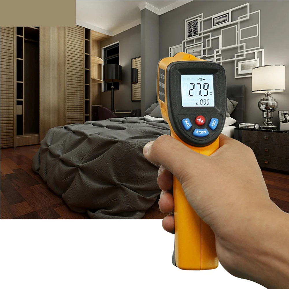 Инфракрасный термометр GM320 ЖК дисплей Бесконтактный цифровой пирометр