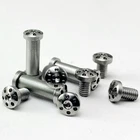 Винты из нержавеющей стали для рукоделия, материал для изготовления ручек T8, острые прямые складные ножи, 2 шт.