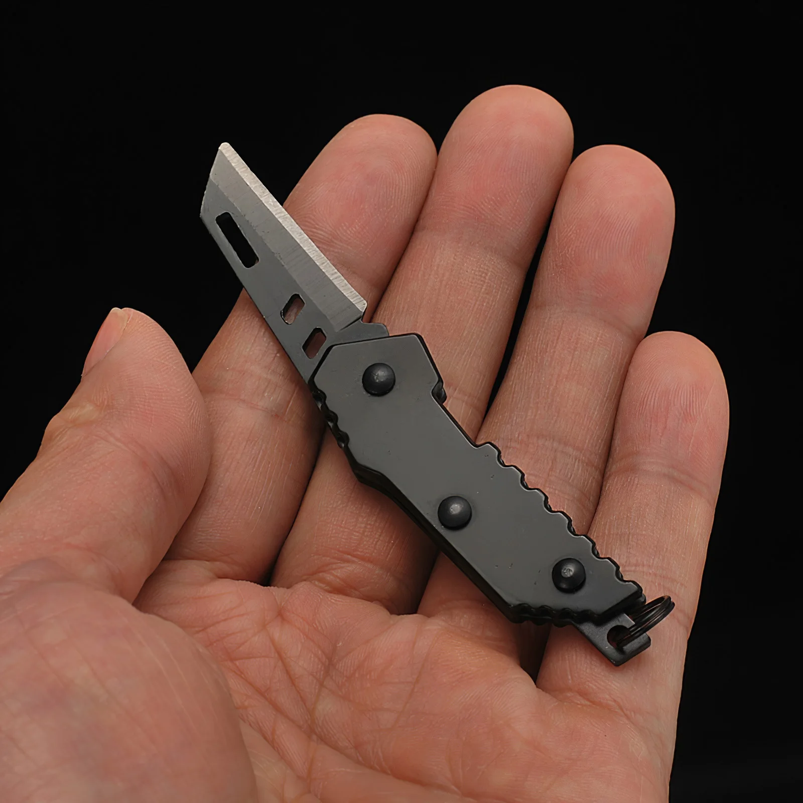 

B2 Bomber Nano Knife Mini Knife Swiss Military Knife Bearing Steel Retired Knife Folding Keychain Camping Outdoor Knife Tools