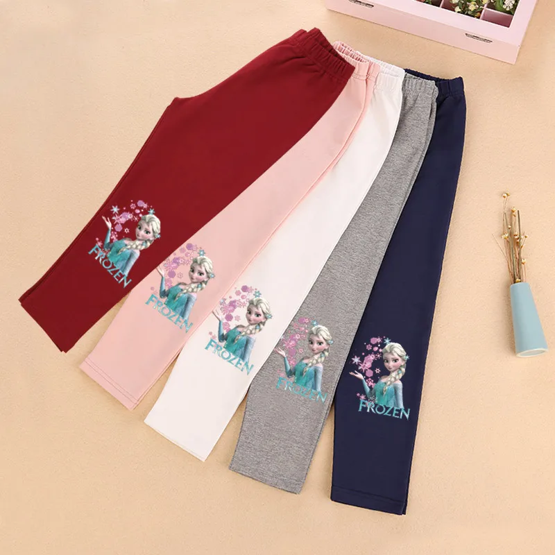 2021 штаны для девочек леггинсы с рисунком Ледяной грибок хлопковые малышей