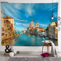 custom bohemia venice hanging fabric background wall covering home decoration blanket tapestry bedroomliving room wall decor