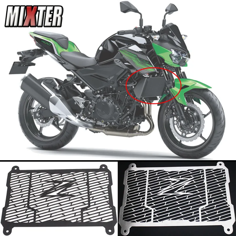Защитная решетка радиатора из нержавеющей стали для мотоцикла Kawasaki Z400 19 20 Ninja400 2018