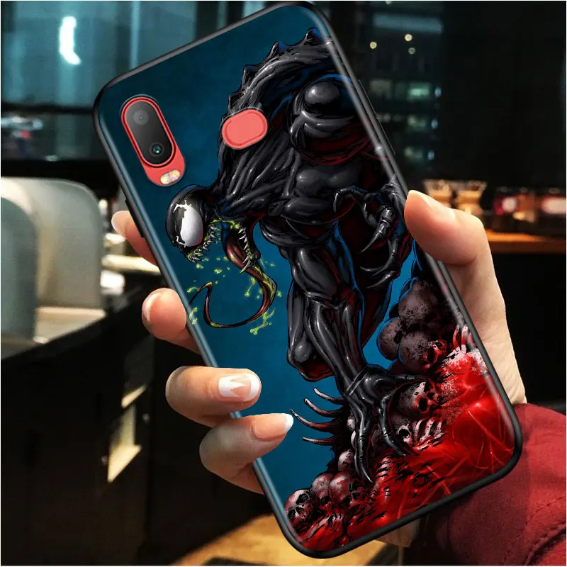 

Marvel Villain venom for Samsung A3 A5 A6 A7 A8 A9 A6S A750 A8S 2016 2017 2018 Star Plus TPU Black Phone Case