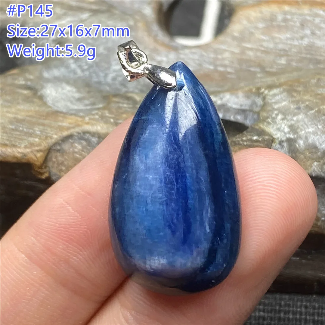 Топ из натурального Синий Кианит кристальная Подвеска для обувь мужчин и женщин