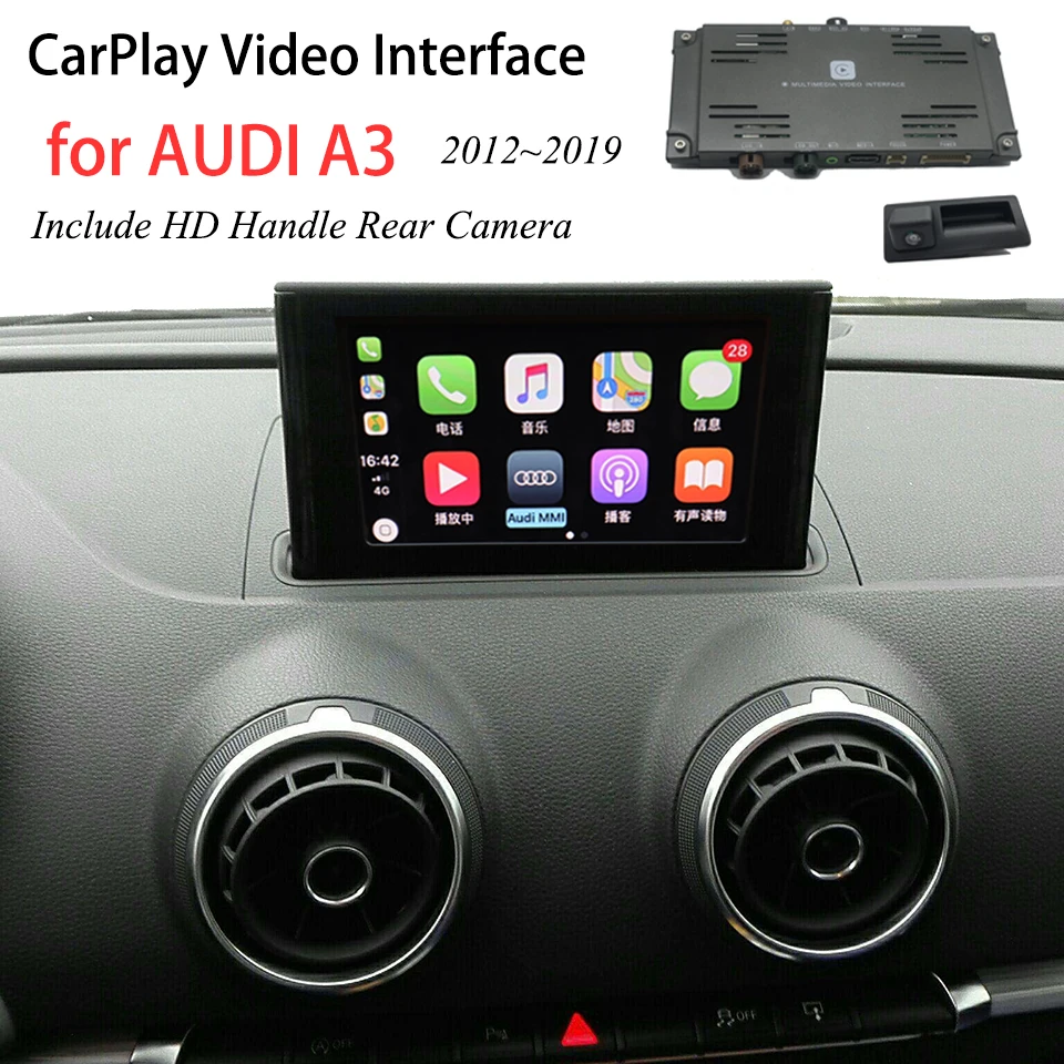 В том числе ручка заднего вида камеры беспроводной Apple CarPlay для AUDI A3 8 в/седан MMI навигация/плюс MIB головное устройство