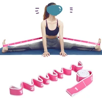 yoga pull strap belt polyester latex elastic latin dance stretching band loop yoga pilates gym fitness exercise resistance bands