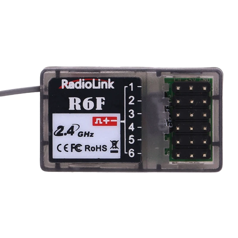 Radiolink R6F 6CH 2.4GHz RC Car and Boat Receiver for RC6GS RC4GS RC3S RC4G T8FB Transmitter | Игрушки и хобби