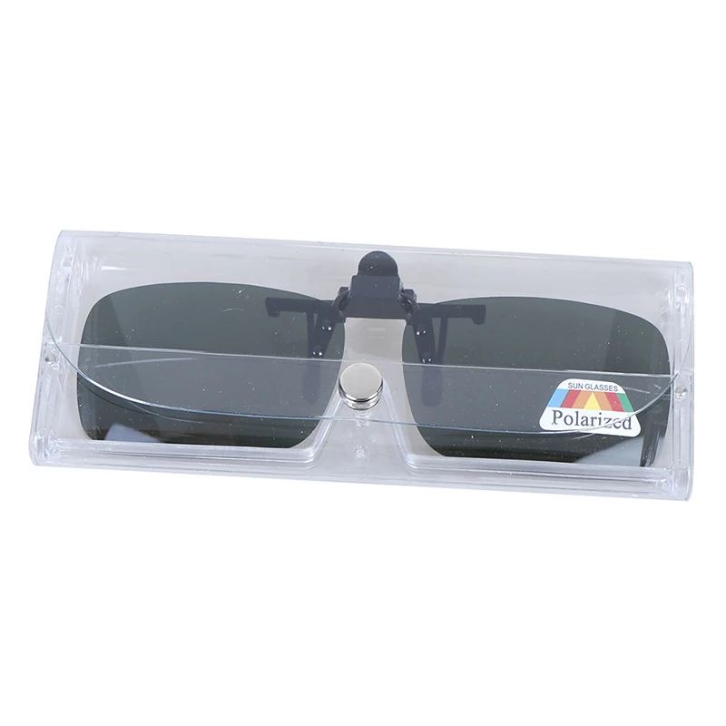 

1 PC High Quality Unisex Clip-on Polarized Day Night Vision Flip-up Lens Driving Glasses UV400 Riding Sunglasses for Outside