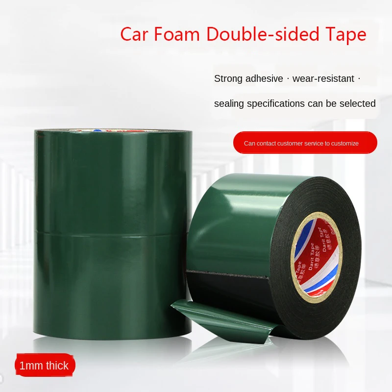 Черный губка пены лента автомобильной двухсторонняя поролоновая клейкая черная