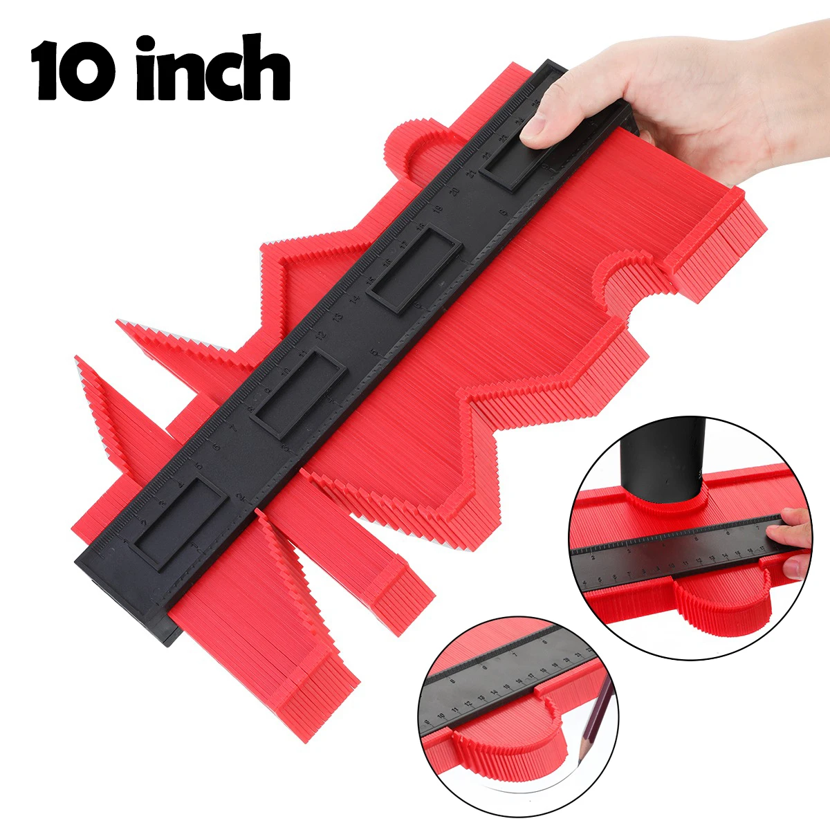 

Shape Contour Gauge Duplicator Profile Measuring Tool Contour Duplication Gauge Contour Template Plastic Contour Copy Duplicator