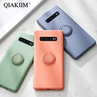 Мягкий силиконовый чехол для Samsung Galaxy S20 Ultra Note 10 Plus S10E S10 S9 S8 A70 A50 A30 A80 A40 A01 A21, чехол-подставка с кольцом-держателем