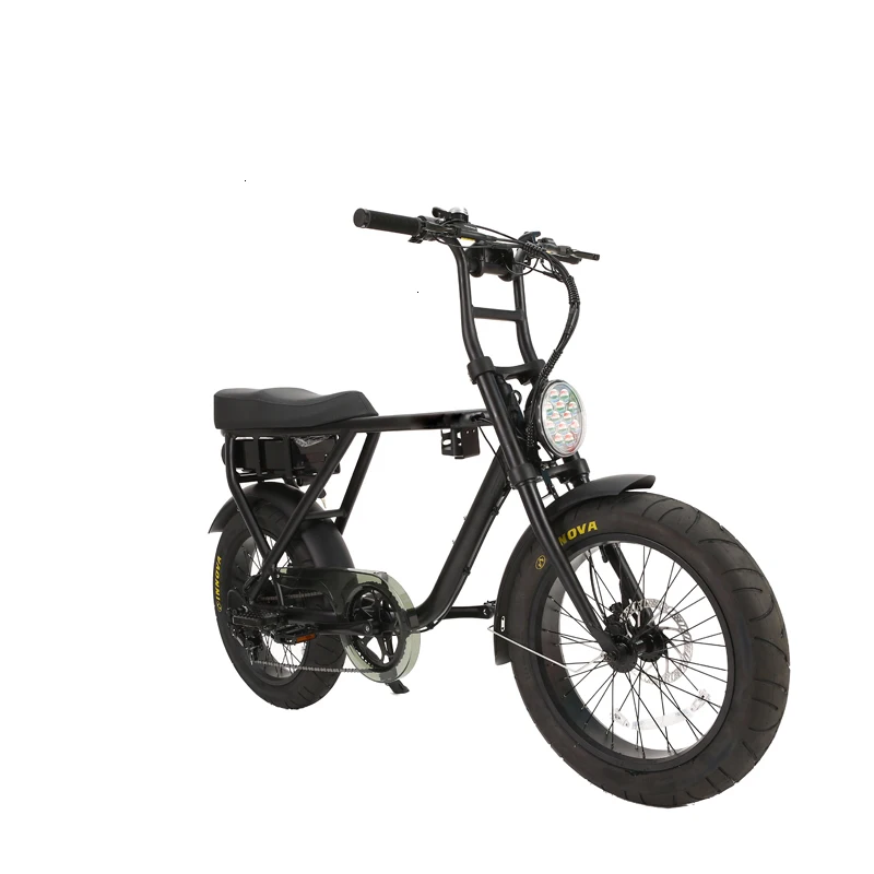 Модный Двухместный Электрический велосипед шина на толстых покрышках