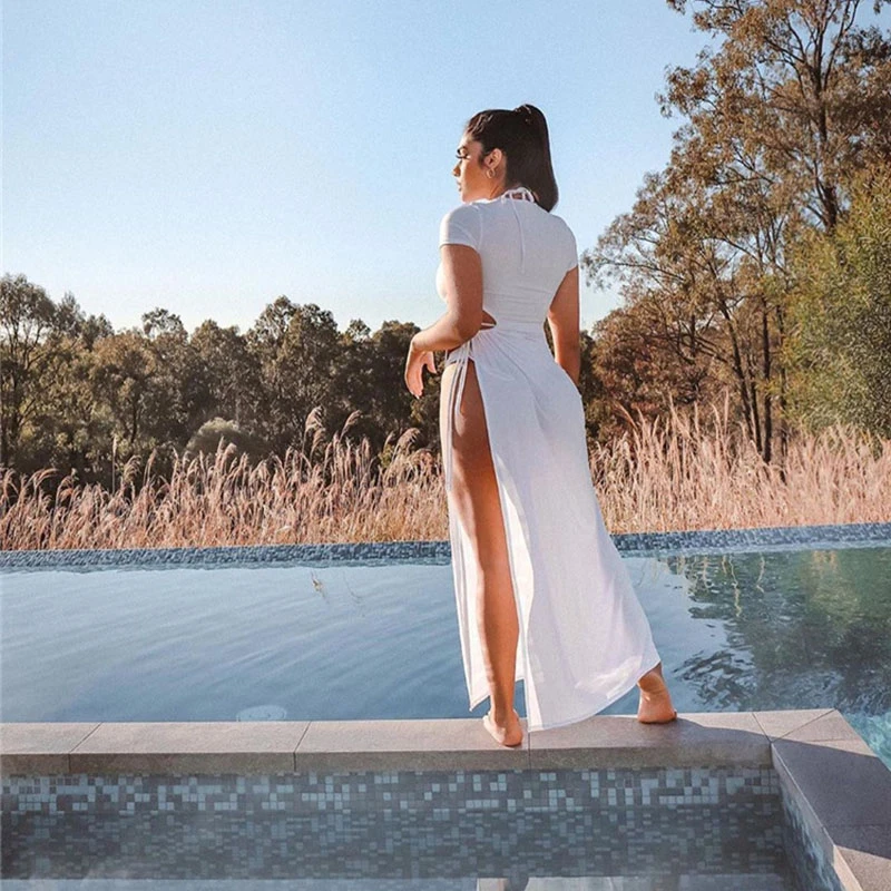 Townlike с короткими рукавами асимметричное сексапильное платье женские бандажные