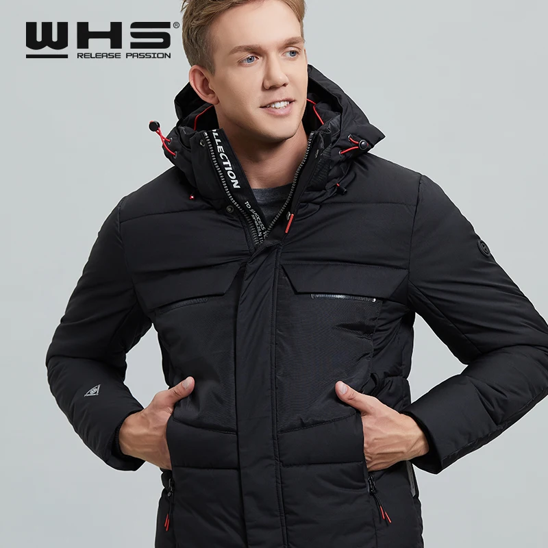 WHS Мужская подходящая расцветка модная мужская уличная альпинистская хлопковая