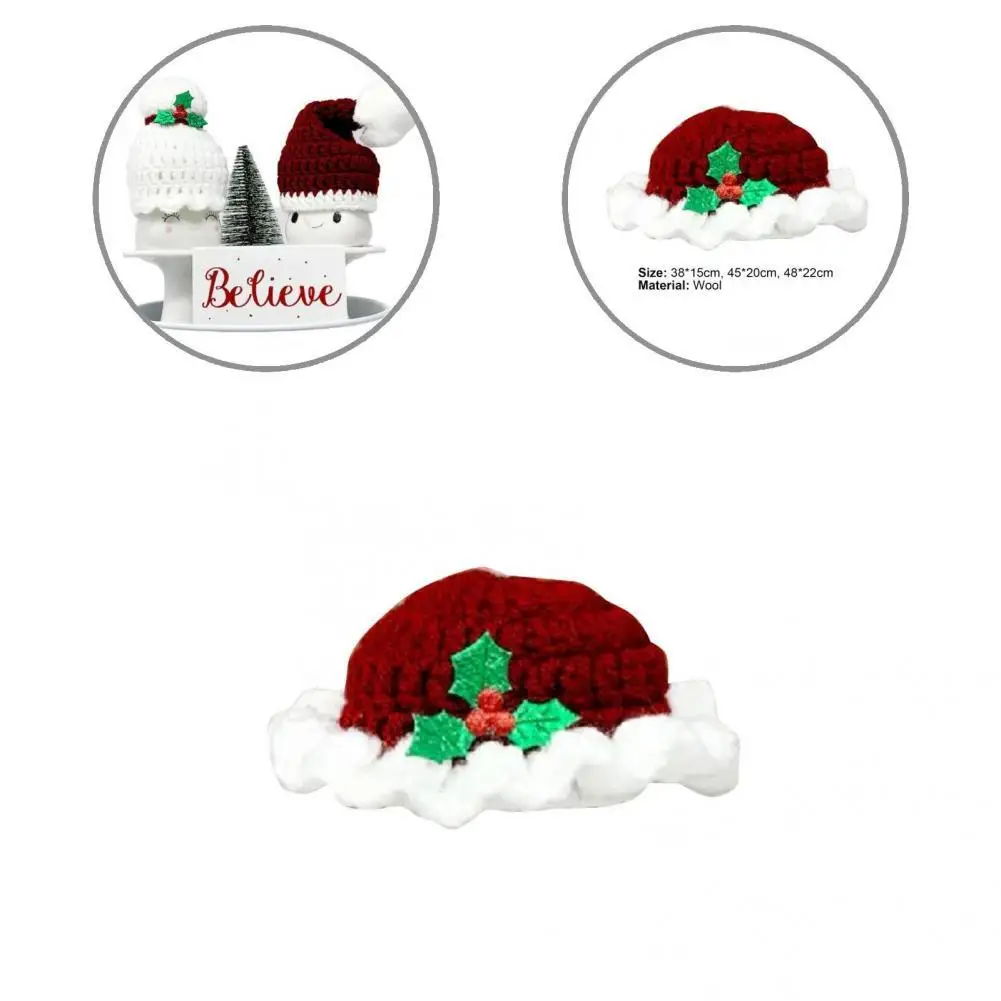 

Useful Mug Cap Long Lasting Compact Soft Crochet Topper Mug Cap Christmas Hat Mug Cap