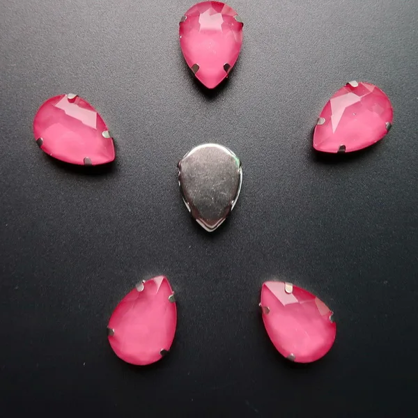 A22 Incarnadine pink Серебряные когти настройки 7x10 10x14 13x18 мм желе конфеты и AB цвета стекло кристалл капли пришить стразы свадебное платье diy отделка - Цвет: A22 Incarnadine pink