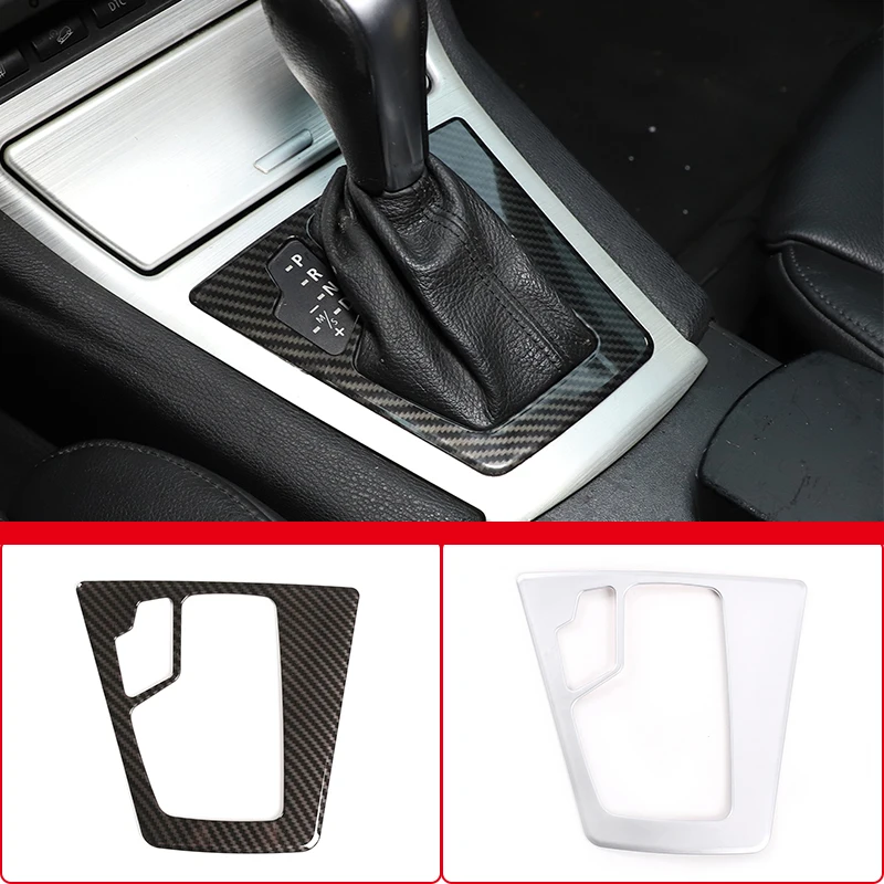 

Car Styling Gear Shift Panel Decorative Fram Cover Trim For BMW X3 E83 2003-2010 ABS Carbon Fiber Color Interior Accessories