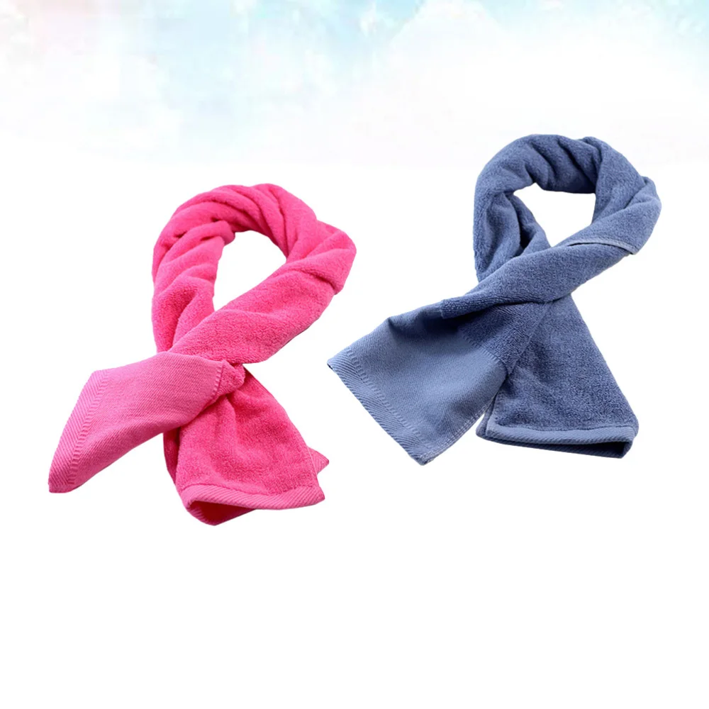 

3pcs Outdoor Sports Towel Fitness Room Sports Towel Lengthen Bathroom Towel Cotton Towel for Outdoor Home (Grey + + Wh
