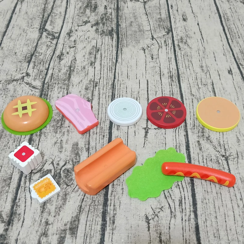 Новые детские игрушки имитация клубники гамбургер картофель фри деревянные для