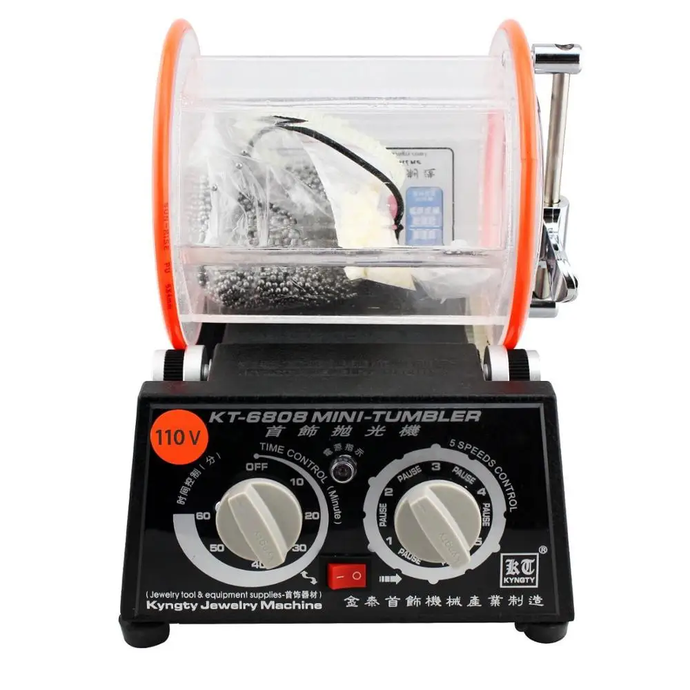 

KT-6808 Rotary Polisher Machine For Gold Silver Jewelry Precious Metals 220/110V