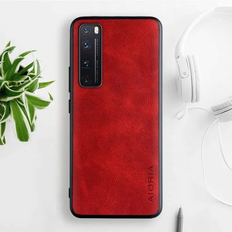Чехол из коровьей кожи для Huawei Nova 7 pro SE 7i 6 5 Pro 5T 4E 3E Mate 30 20 lite чехол с ТПУ + ПК