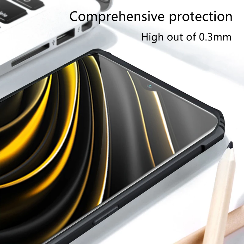 

Rzants For Xiaomi POCO M3 Case Hard BV Beetle Shockproof Slim Crystal Clear Cover funda Casing