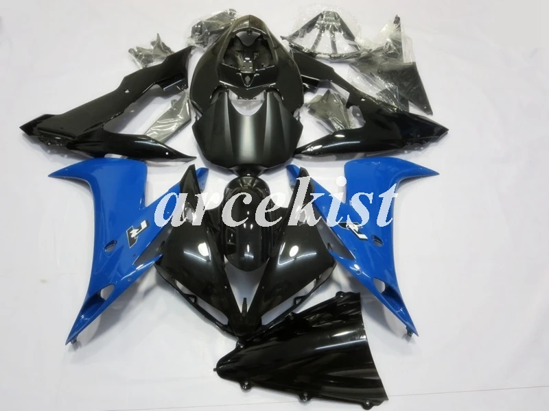 

Новый комплект обтекателей для мотоциклов ABS под давлением, подходит для YAMAHA YZF-R1 2004 2005 2006 R1 04 05 06, комплект обтекателей под заказ, синий, черны...