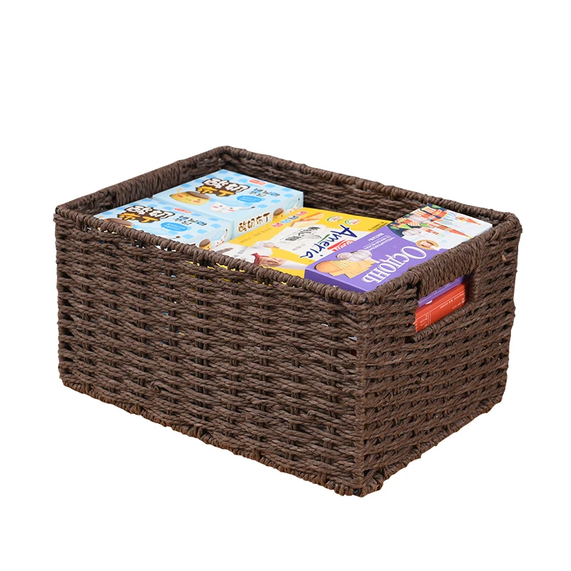 

Dormitory Storage Box Desktop Student Ins Bed Bottom Debris Underwear Socks Desk Dried Fruit Food Rattan Storage Basket