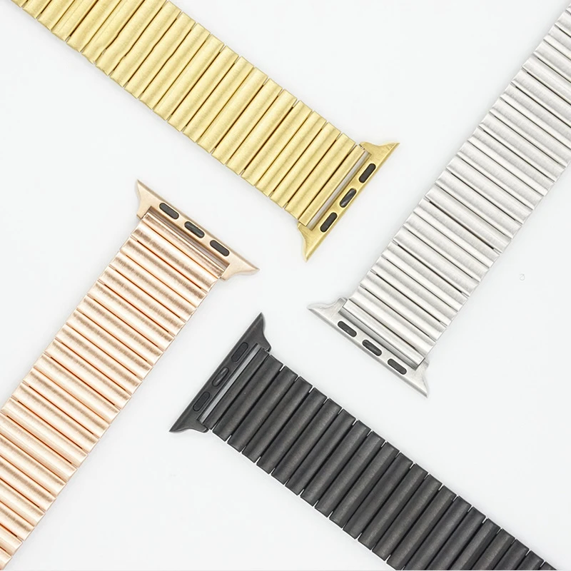 Ремешок из нержавеющей стали для Apple Watch Series 38 мм 40 42 44 эластичный классический